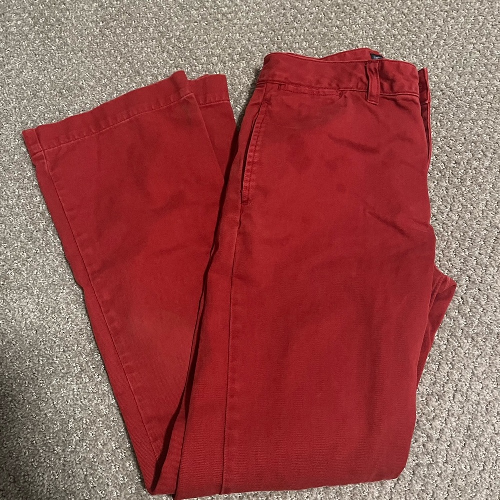 Boys Polo Ralph Lauren Red Chino Khaki Pants Size 12
